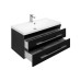 Мебель для ванной Aquanet Верона NEW 90 черный (подвесной 2 ящика)