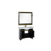 Мебель для ванной Aquanet Валенса 110 черный краколет/золото