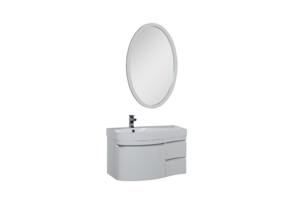 Мебель для ванной Aquanet Сопрано 95 L белый (3 ящика)