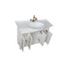 Мебель для ванной Aquanet Валенса 110 белый краколет/золото