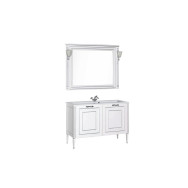 Мебель для ванной Aquanet Паола 120 белый/серебро (литьевой мрамор)