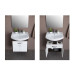 Мебель для ванной Aquanet Грейс 60 дуб кантербери/белый (1 ящик, 2 дверцы)