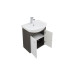 Мебель для ванной Aquanet Грейс 60 дуб кантербери/белый (2 дверцы)