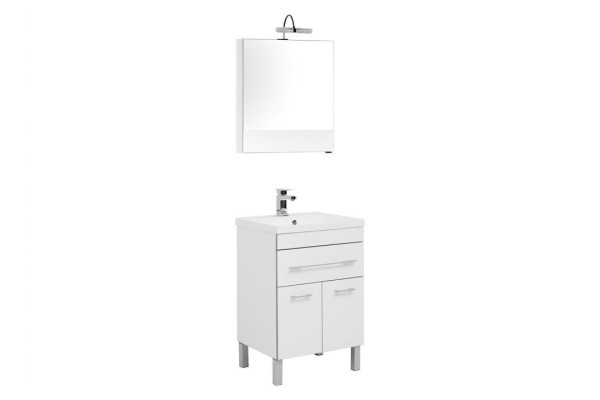 Мебель для ванной Aquanet Верона NEW 58 белый (напольный 1 ящик 2 дверцы)