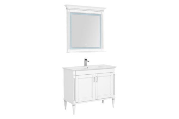 Мебель для ванной Aquanet Селена 105 белый/серебро (2 дверцы)