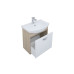 Мебель для ванной Aquanet Грейс 65 дуб сонома/белый (1 ящик)