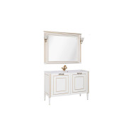 Мебель для ванной Aquanet Паола 120 белый/золото (литьевой мрамор)