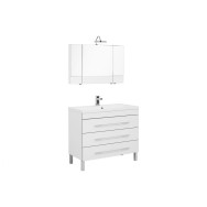Мебель для ванной Aquanet Верона NEW 100 белый (напольный 3 ящика)
