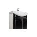 Мебель для ванной Aquanet Честер 60 черный/серебро
