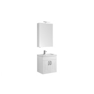 Мебель для ванной Aquanet Рондо 60 белый (2 дверцы, зеркало камерино)