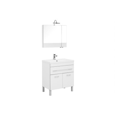 Мебель для ванной Aquanet Верона NEW 75 белый (напольный 1 ящик 2 дверцы)