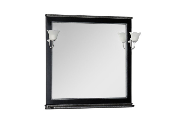 Зеркало Aquanet Валенса 100 черный краколет/серебро