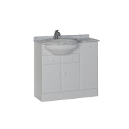 Тумба с раковиной Aquanet Марсель 90 L б/к белый
