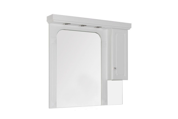 Зеркало-шкаф Aquanet Фредерика 125 белый