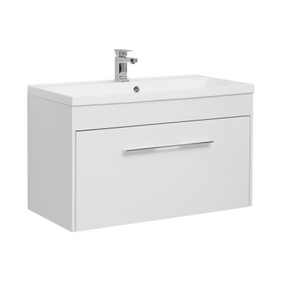 Тумба с раковиной Aquanet Августа 100 белый