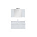Мебель для ванной Aquanet Данте 110 белый (камерино 2 навесных шкафчика)