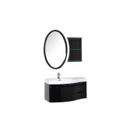 Мебель для ванной Aquanet Опера 115 L черный (3 ящика)