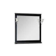 Зеркало Aquanet Валенса 90 черный краколет/серебро