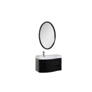 Мебель для ванной Aquanet Сопрано 95 L черный (3 ящика)