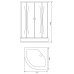 Душевая кабина Aquanet Antares 90x90, прозрачное стекло