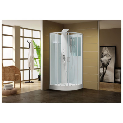 Душевая кабина Aquanet Passion R 90x90, прозрачное стекло