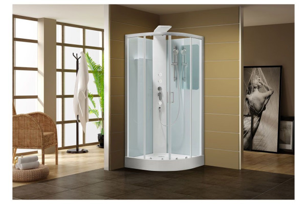 Душевая кабина Aquanet Passion R 90x90, прозрачное стекло