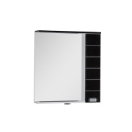 Зеркало-шкаф Aquanet Доминика 80 LED черный