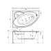 Фронтальная панель для ванны Aquanet Sarezo 160 L