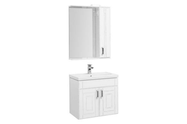 Мебель для ванной Aquanet Рондо 70 белый антик (2 дверцы)