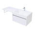 Тумба с раковиной Aquanet Токио 130 R белый (подвесная, 1 ящик)