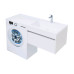 Тумба с раковиной Aquanet Токио 130 R белый (подвесная, 1 ящик)