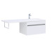 Тумба с раковиной Aquanet Токио 130 R белый (подвесная, 1 ящик)