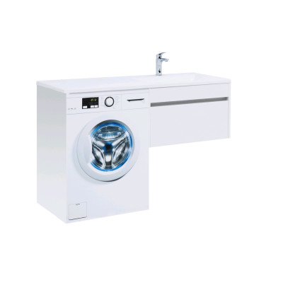 Тумба с раковиной Aquanet Токио 130 R белый (подвесная, 1 ящик)