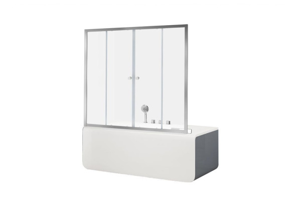 Шторка для ванны Aquanet Alfa 5 NAA6142 150, прозрачное стекло