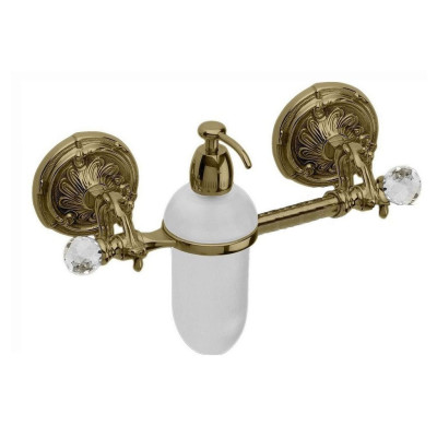 Держатель для полотенец с дозатором Art&Max Barocco Crystal AM-2057D-Br-C