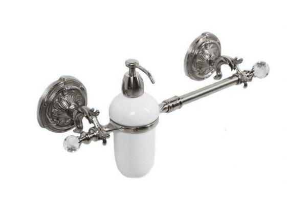Держатель для полотенец с дозатором Art&Max Barocco Crystal AM-2057D-Cr-C