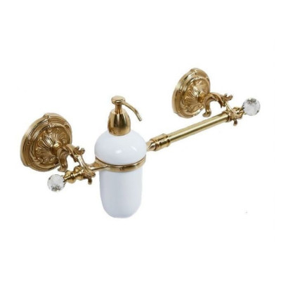Держатель для полотенец с дозатором Art&Max Barocco Crystal AM-2057D-Do-Ant-C