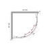 Душевой уголок BelBagno Uno 90x90 GL-R-2-90-P-Cr-TR