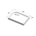 Душевой поддон BelBagno TRAY-BB-AH-100/80-15-W-L 100x80