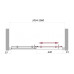 Душевая дверь BelBagno Uno BF-1-105-P-Cr