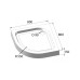 Душевой поддон BelBagno TRAY-BB-R-80-550-15-W 80x80