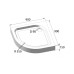 Душевой поддон BelBagno TRAY-BB-R-90-550-15-W 90x90