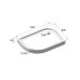 Душевой поддон BelBagno TRAY-BB-RH-100/80-550-15-W-R 100x80