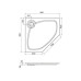 Душевой поддон Cezares Tray S-P-90-56-TR 90x90