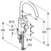 Смеситель для кухни Kludi E-Go 422100575
