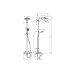 Душевая стойка Hansgrohe Crometta HG S 240 1jet Showerpipe 27298000