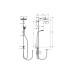 Душевая стойка Hansgrohe Crometta HG S 240 1jet Showerpipe Reno 27289000