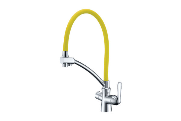 Смеситель для кухни Lemark Comfort LM3070C-Yellow