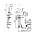 Смеситель для раковины Nobili Tower TW00118/1CR