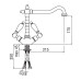 Смеситель для кухни Nobili Antica AT31117CR
